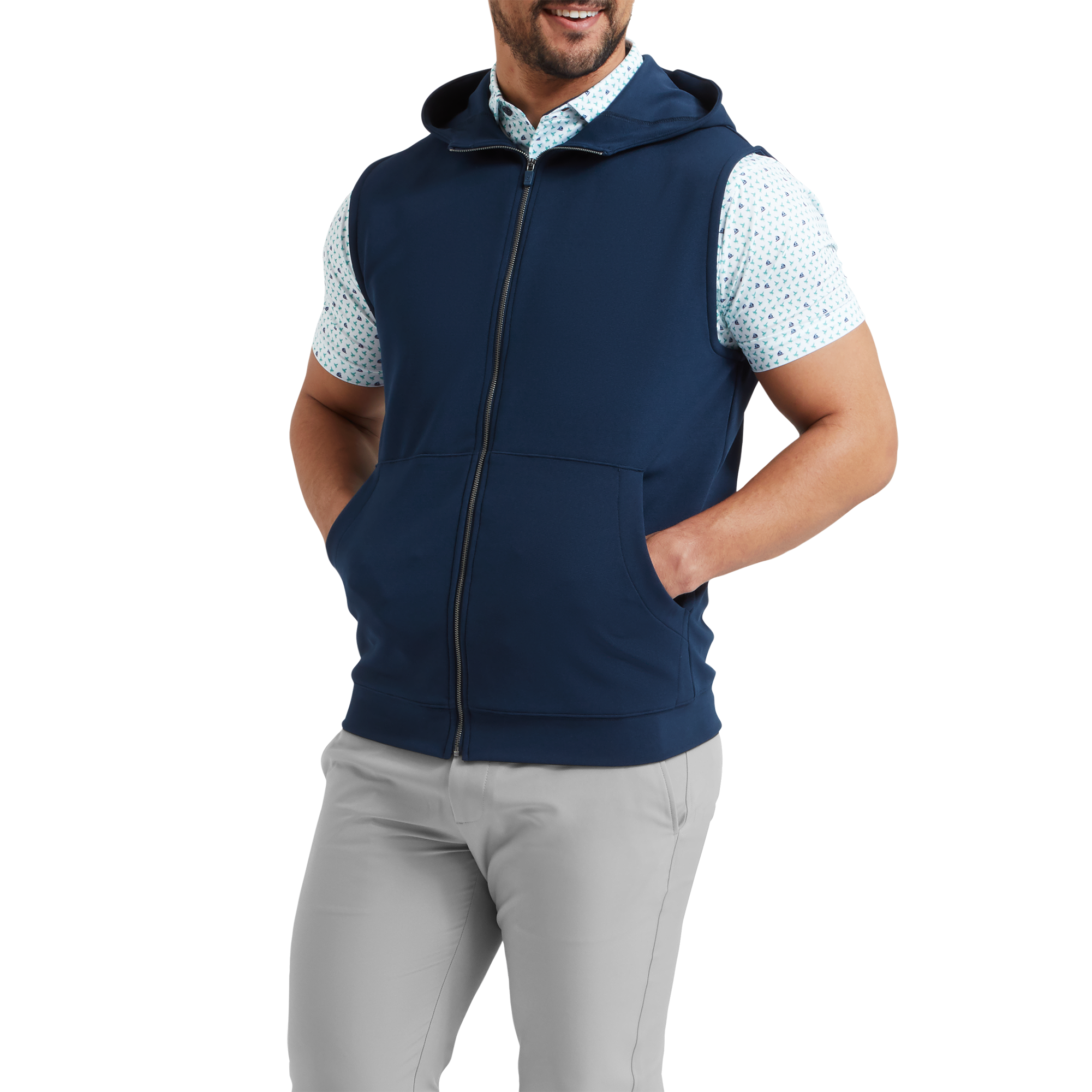 Full-Zip Hoodie Vest