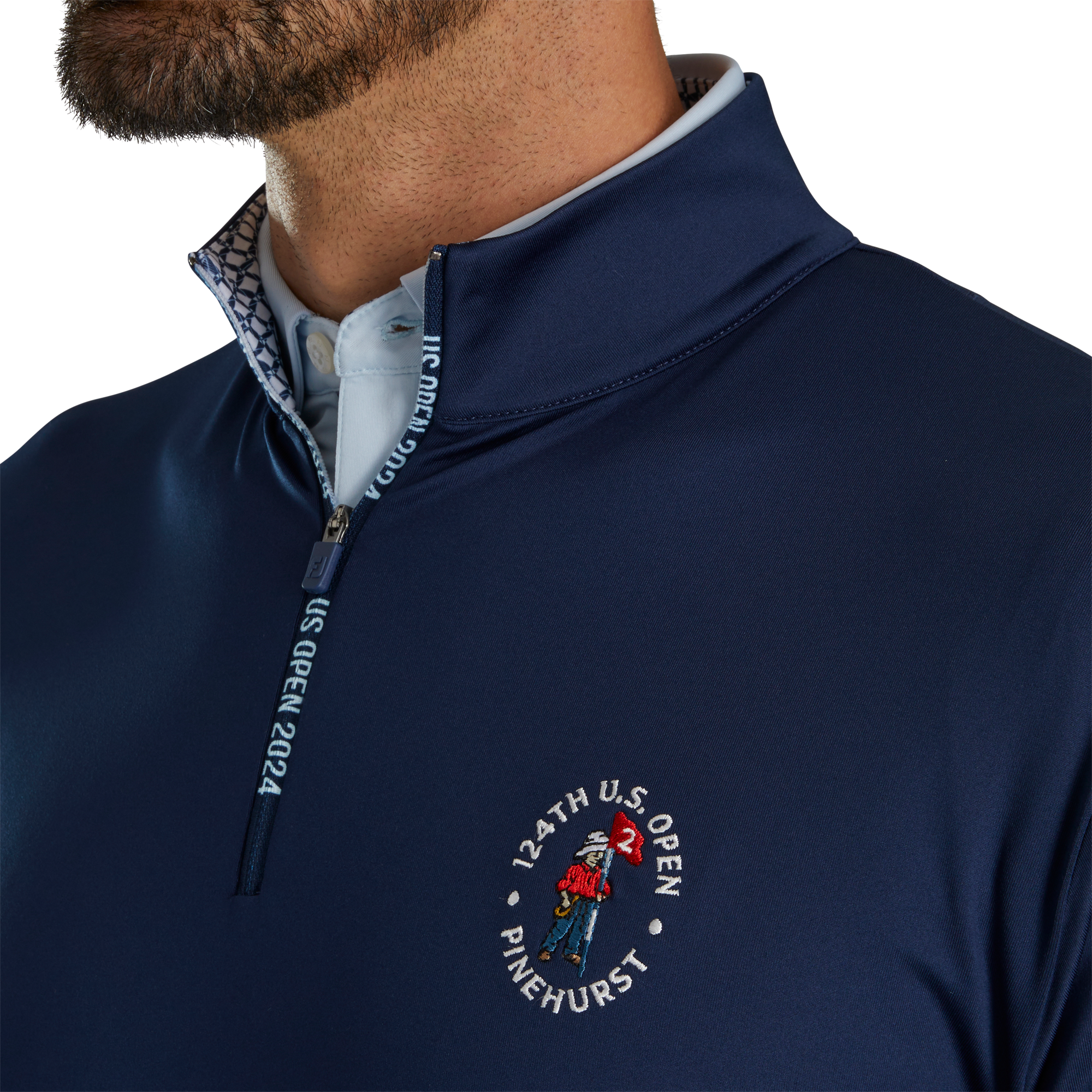 2024 U.S. Open Solid Quarter-Zip Mid-Layer